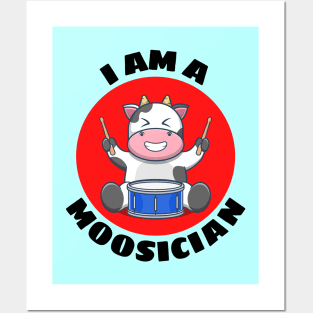 I Am A Moosician | Cow Pun Posters and Art